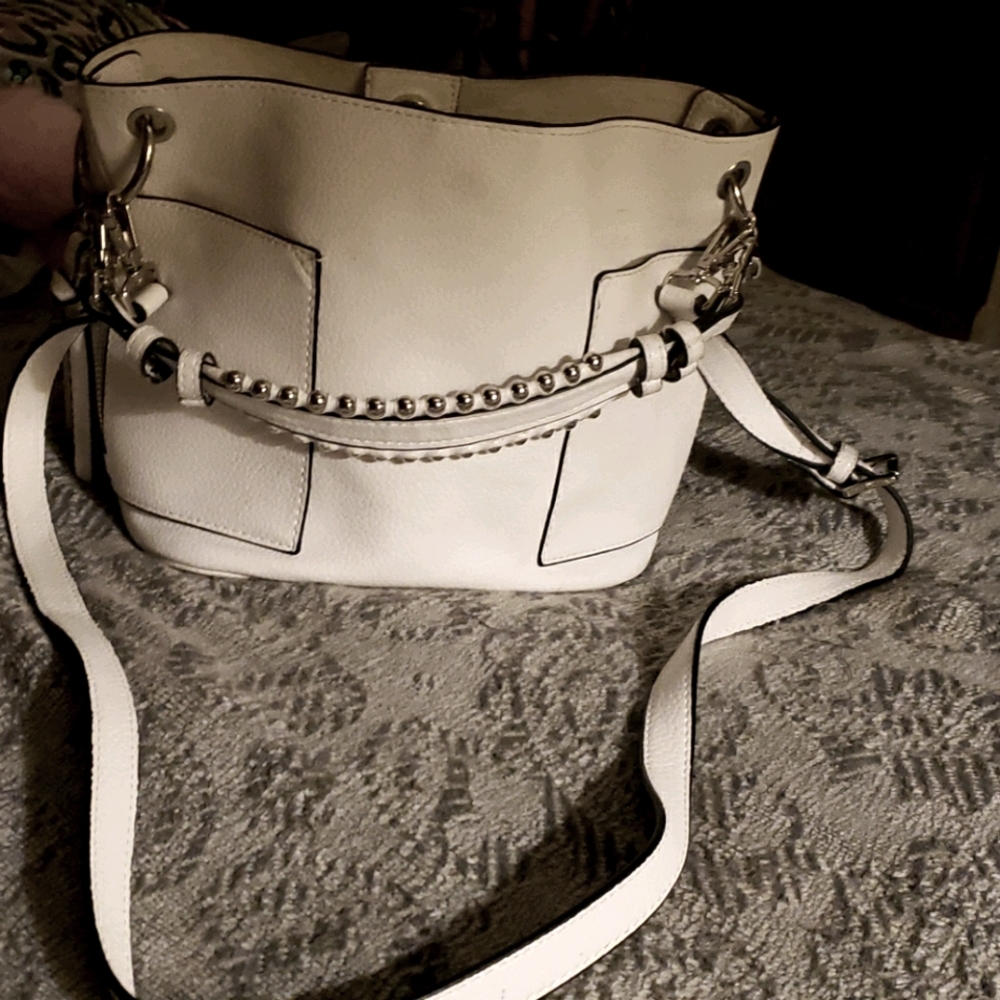 Steve Madden Sammy Studded Strap Bucket Hobo Bag
